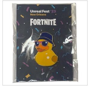 Epic Games Fortnite Unreal Fest '23 exclusive duck pin RARE NEW